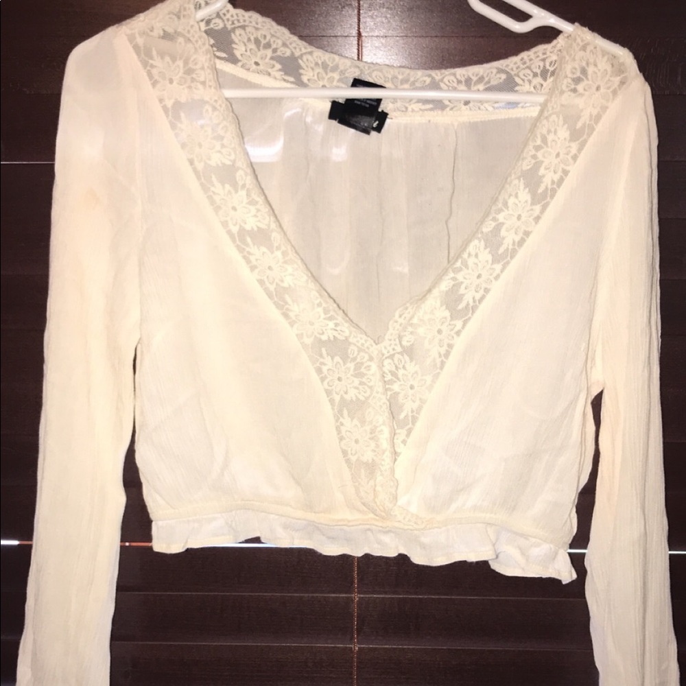Wet seal crop top